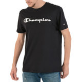 Champion男士黑色圆领T恤 212687-KK001S码黑 时尚百搭