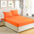 宜恋床笠床单  防滑床垫保护套 双人被单床罩 素色简约风(靓橙色 床单)