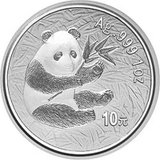 中国金币 2000年熊猫金银币1盎司圆形银质纪念币 绿盒子包装