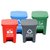 苏识 YJ-A073 加厚塑料分类垃圾桶 15升分类脚踏桶 红色(4 默认)