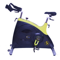 英迪菲F15 莱美动感单车 家用静音室内脚踏车 商用健身房健身器材有氧自行车健身车(黑黄色 标配+电子表)