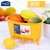 韩国乐扣乐扣厨房洗水果沥水篮 多功能蔬菜沥水器 食物残渣过滤桶(黄色)
