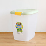 爱丽思米桶宠物猫狗储粮桶密闭防潮防异味塑料盛粮桶带粮杯MFS10(绿色 MFS-10)