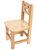 宏图景时实木儿童椅子幼儿园座椅凳HTJS-Y036(原木色 550*300*300mm)
