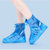 【升级防滑加厚款】百搭防水鞋套户外旅游防雨鞋套男女学生雨靴套(蓝色)