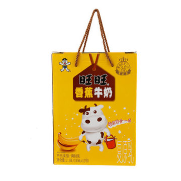 旺旺香蕉牛奶礼盒装190ml12盒箱