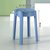 塑料凳子家用成人加厚圆凳现代简约北欧餐凳可螺叠板凳收纳网红凳(深蓝色【升级出口加大版】旋风凳)