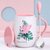 创意个性陶瓷马克杯带盖勺潮流早餐牛奶杯家用咖啡杯女水杯子定制(火烈鸟-B款-勺盖套装)