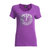 Emporio Armani阿玛尼女士圆领短袖T恤 EA7系列纯棉修身t恤90565(紫色 L)
