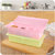厨房家用翻盖塑料调味盒A945方形多格调料套装实用调味盒lq0185(粉色)