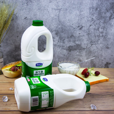 君乐宝酸奶原味益生菌大桶装大瓶装水果捞牛奶1180g*1桶(酸奶 1180g*1桶)