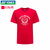 尤尼克斯官网 YOB20001CR 2020全英纪念衫 男款运动T恤yy羽毛球服(红色 L)