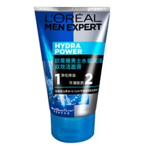 超市-洁面欧莱雅男士水能润泽双效洁面膏 100ML 新(1)