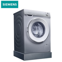 西门子（SIEMENS）洗衣机全自动 10公斤超薄变频 智能除渍 家用滚筒洗烘一体机WJ45VM080W(银色 10公斤)