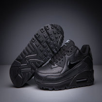 Nike Air Max 90男鞋气垫鞋情侣鞋 耐克女鞋跑鞋运动鞋厚底休闲鞋跑步鞋(全黑 39)