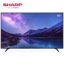 夏普 (SHARP) 60X9Plus 60英寸 4K超高清 日本原装液晶面板 高音质杜比DTS双解码 液晶平板电视（黑）