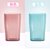 北欧简约漱口杯透明塑料牙刷杯 家用情侣刷牙杯子儿童牙缸_1650211916(粉色+蓝色)