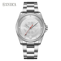SNIICA史尼嘉全自动机械表防水夜光手表男士钢带欧美时尚腕表(创世银域 钢带)