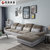 恒信家居 沙发 布艺沙发可拆洗简约现代大小户型客厅家具组合套装(灰色 3+1+贵（面右）)