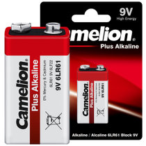 飞狮（Camelion）碱性电池 干电池 6LR61/9V/9伏 电池 1节 万用表/烟雾报警器/话筒/麦克风/医疗仪器