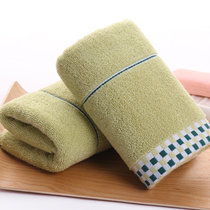 圣馨奴吸水毛巾面巾擦手巾中巾(货号0355绿色)