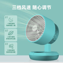 澳柯玛(AUCMA)电风扇空气循环扇家用台扇换气扇小型台式风扇桌面涡轮电扇(绿色 遥控款)