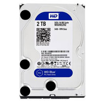 西部数据(WD)蓝盘 2TB SATA 6Gb/s 64M 3.5英寸 台式机硬盘(WD20EZRZ)