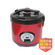 韩派（Hanpa）机械式电饭煲HP60-B1  6L黑晶内胆  红色