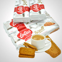比利时进口饼干 lotus和情焦糖饼干250g*4包休闲零食品咖啡好伴侣