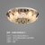 汉斯威诺 LED吸顶灯客厅灯具卧室灯水晶灯现代简约长方形灯饰HS601058(48CM 48W 彩光 三色分段)