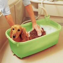 爱丽思IRIS泰迪贵宾宠物澡盆/狗浴盆犬猫洗澡盆BO-600E(绿色)