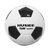 互西TPU机缝足球青少年学生成人训练比赛5号标准耐磨黑白块足球赠打气筒和气针HX-ZQ-01(黑白色)
