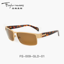 Feger muses/菲格慕斯 偏光太阳眼镜 男士太阳镜新款眼镜 驾驶镜墨镜潮款 FS-009(FS-009GLD/01)