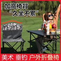 户外便携式折叠桌椅摆摊桌烧烤桌超轻桌车载铝合金自驾游野餐桌子(大号迷彩黑*2把【椅子】)