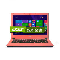 宏碁（acer）E5-473G 14英寸 轻薄商用笔记本电脑(i5-5200 4G 500G 920M-2G独显）(59L5粉 外黑内粉—带光驱)