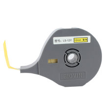 标映(BIOVIN)线号机专用贴纸 LS-06/09/12mmWYS 白黄银 打码机不干胶标签纸(黄色 12mm)