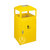 南方新款锥形户外垃圾桶公园果皮桶金属垃圾筒带烟灰缸GPX-61(黄色中号)