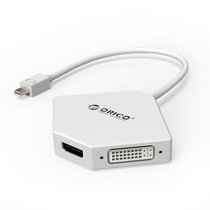 奥睿科（ORICO）minidp转hdmi/vga转换器线苹果电脑雷电接口连接投影仪电视 即插即用 4K画质 HDMI(白色)