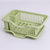 大号塑料碗柜收纳箱碗架筷架沥水篮厨房沥水架放碗碟架置物架盘盒(绿色 默认版本)