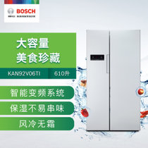 博世(BOSCH) KAN92V06TI 610升L变频 对开门冰箱（银色） 风冷全无霜，高效更节能