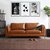 TIMI 简约时尚沙发 北欧沙发 客户沙发组合 商务会客沙发组合(咖啡色 三人位沙发)