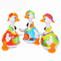 汇乐玩具玩具 D828C 摇摆鹅充电版婴儿学爬玩具颜色随机 国美超市甄选