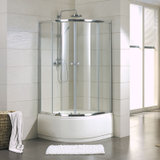莱博顿neptum高缸淋浴房屏风NE2142G 高底盆冲凉房 钢化玻璃 亚克力底座(90*90带高缸)