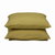 梦佳家纺 纯棉华夫格素色枕套一对枕头套2只装45*65cm-4色可选(棕色)