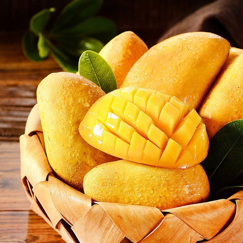 【海南吥吥果园新鲜水果图片】吥吥果园海南小台农芒果5斤装(净重4.