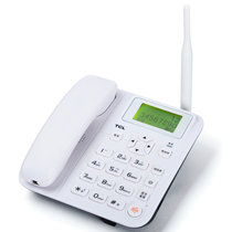 TCL GF100畅联电话机座机铁通联通座机卡移动联通手机SIM卡来电显示大音量家用办公固定插卡电话(白色)