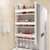 哈骆顿 冰箱侧壁挂架 多功能厨房置物架 家用收纳置物架(白色)