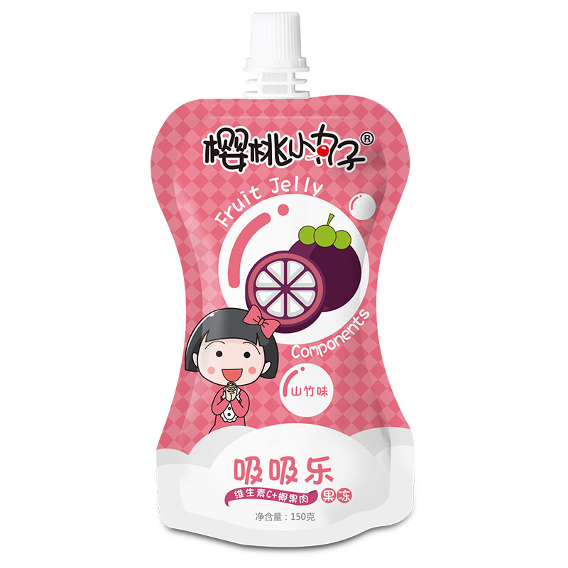 樱桃小丸子可吸布丁吸吸乐果冻150g*袋儿童零(默认颜色 默认版本)