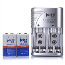 雷摄（LEISE） 802+9VX2 280mAh 多功能充电套装 适用于：5号（AA）7号（AAA) 9V 镍氢或镍镉可充电电池