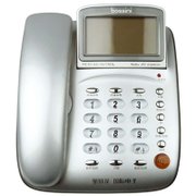 堡狮龙（bossini）HCD133（19）TSDL主叫号码显示电话机（银色）（免打扰功能、闹钟功能）